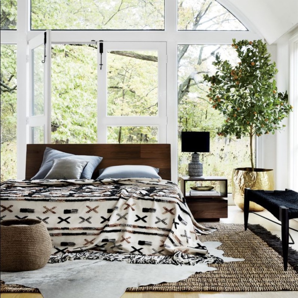 CB2 Handwoven Dorado King Blanket